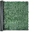 VEVOR Artificial Ivy Privacy Fence Screen, 96"x72" Ivy Fence, PP Faux Ivy Leaf Artificial Hedges Fence, Faux Greenery Outdoor Privacy Panel Decoration for Garden, Decor, Balcony, Patio, Indoor