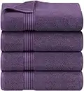 Utopia Towels - Bath Towels Set - Premium 100% Ring Spun Cotton - Quick Dry, Highly Absorbent, Soft Feel Towels, Perfect for Daily Use (Pack of 4) (27 x 54, Plum)