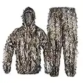 Tongcamo Hunting Ghillie Suit 3D Bionic Leafy Camouflage Clothing for Jungle Hunting, Wildlife Photography, Bird Watching，Halloween, Shooting