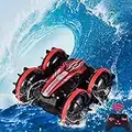 Remote Control Car, 2.4Ghz Amphibious RC Stunt Car Land & Water 4WD Off Road RC Boat for 6-12 Year Old Boys Girls