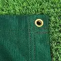 Archery Back Stop Netting *Premium Grade* (Green/White) (Choice of 6 Different Sizes) [Net World Sports] (Green, 6ft x 6ft)