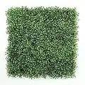 ULAND Artificial Boxwood Hedges Panels, Faux Grass Wall, Boxwood Greenery Backdrop, Faux Ivy Privacy Screens, Pack of 6pcs 20"x20"