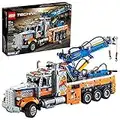 LEGO Technic Heavy-Duty Tow Truck 42128 with Crane Toy Model Building Set, Engineering for Kids Series