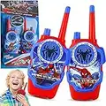 Zoxopoai 2 Pezzi Walkie Talkie Bambini,Walkie-Talkie,Cartoon Walkie-Talkie Bambini,Giocattoli Bambini,Walkie-Talkie per 3-15 Anni Ragazzi, per Escursionismo, Campeggio, Regalo Ragazza Ragazzo (Blu)