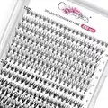 280 PCS Individual Lashes Cluster DIY Lash Clusters 10D 20D D Curl 8-15mm Cluster Lashes DIY Individual Eyelashes Lashes Wisps Reusable Soft Mini Cluster Eyelash Extensions at Home (10D/20D D 8-15mm)