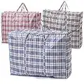 VIROSA Extra VALUE Large Strong and Durable Laundry Bags | PACK of 10 | Ideal for Laundry/Moving House/Shopping/Storage | Reusable Store Zip Bag