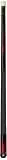 Dufferin Jet Black Pool Cue with Rich Red Flame, 18.5-Ounce