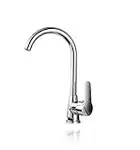 Grifo para Lavabo y Fregadero Cocina, Grifo para Fregadero acero inoxidable,caño giratorio 360 Grifo de Fregadero Alto (cromado) (G1)