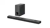 LG DS90QY 5.1.3 Soundbar (570W) mit kabellosem Subwoofer & MERIDIAN-Technologie (Dolby Atmos, HDMI, Bluetooth), Dark Steel Silver