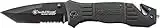 Smith & Wesson SWFR2S 8in High Carbon S.S. Folding Knife with 3.3in Tanto Point Serrated Blade and Aluminum Handle for Outdoor, Tactical, Survival and EDC