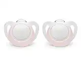NUK Newborn Orthodontic Pacifiers, Girl, 0-2 Months, 2-Pack