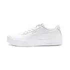 PUMA Damen Carina L Sneakers, White White Silver, 38 EU