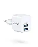 Anker PowerPort Mini Duales Wandladegerät, Extrem kompaktes USB-Ladegerät, 2,5A Leistung für iPhone XS/XS Max/XR/X / 8/7 / 6 / Plus, iPad Pro/Air 2 / Mini 4, Samsung, und viele mehr