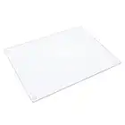 Tabla de cortar de vidrio templado, extremadamente duradera, de larga duración, vidrio transparente, resistente a los arañazos, resistente al calor, inastillable, extragrande 12 x 16 pulgadas