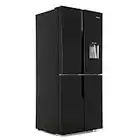 Hisense 431 Litre American Fridge Freezer - Black