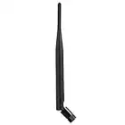 Dericam Universal 2.4G 5dBi Antena WiFi para cámara de Seguridad/enrutador, WiFi Booster, Antena extraíble, Wireless Range Expander, Conector Hembra RP-SMA Dentro, 2.4G, 5dBi, Negro