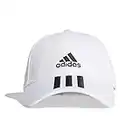 adidas Unisex Bball 3s Cap Ct Baseball Kappe, White/Black/Black, Einheitsgröße EU