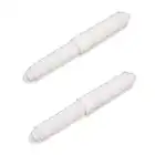 Soportes de Papel Higiénico, 2 Pcs Portarrollos de Papel Higiénico de Plástico, Soporte de Plástico para Rollo de Papel Higiénico, Rodillo de Repuesto con Resorte