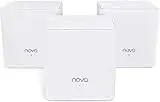 Tenda Nova MW3 Mesh WLAN System - AC1200 Dual Band WLAN Mesh System - Reichweite bis zu 300m² & 40 Geräte - 6x Ethernet Port - Ersetzt WLAN Router & Repeater - Kompatibel mit Alexa - 3er-Pack