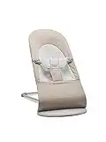 BabyBjörn Bouncer Balance Soft - Marco gris claro, algodón/jersey, beige/gris