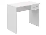 Marchio Amazon - Movian, Rettangolare scrivania con cassetto 2 in stile moderno, modello Inari, 50 x 90 x 73 cm, 1 pezzi (confezione da 1), colore bianco