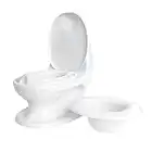 Nuby My Real Potty Training Toilet with Life-Like Flush Button & Sound for Toddlers & Kids, White