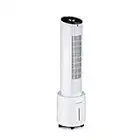 Klarstein Portable Air Cooler, 4-In-1 Ioniser, Evaporative Air Coolers for Home, 45W Silent w/Night Mode, Humidifier, Ioniser, Purifier, Small Water Cooler, Ice Fan, AC Unit 400m³/h Room Air Flow