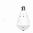 FACULX Light Bulb Camera, Home WiFi Light Camera, Wireles Led Cam,360 Degrees Panoramic Home Surveillance Cameras, Fisheye Security Camera Bulb