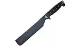 Ontario Knife Company 8683 SP8 Machete Survival 10"" Sawback Blade, Cordura and Leather Sheath, Black, one Size