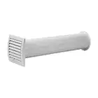 Ø 125mm / 5 inch Universal Vent Kit / Air Vent Wall Fixing Kit with Round Ducting and Covers / Passive Ventilation Unit