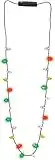 amscan 396590 Christmas Light Bulb Light-Up Necklace, 30"