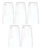 DESERMO Basic Tablier pour femme et homme 80cmx100cm | Superbe tablier pour homme et femme | Mélange innovant de coton & polyester | Poids:190 g/m² | 35 % coton 65 % polyester | Blanc