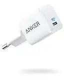 Anker 511 (Nano) 20W iPhone USB C Ladegerät, PIQ 3.0 , Geeignet für iPhone 13/13 Mini/13 Pro/13 Pro Max, Galaxy, Pixel 4/3, iPad Pro, AirPods Pro, Mattweiß (Ohne Ladekabel)