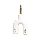 bopely Adaptateur De Casque, Microphone Séparateur De Casque 3.5mm Audio Micro Audio Combo Y pour Ordinateur Portable Pc