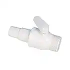 EDENEA Vanne Robinet 1/4 De Tour Piscine Hors Sol - Adaptateur - A Emboiter pour Tuyau 32mm 38mm - A Visser Filetage 1" 1/2 M