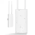 【Gigabit Port 48V PoE 4 Modes】Outdoor WiFi Extender 1200Mbps Weatherproof Outdoor Access Point Dual Band 2.4G 5GHz, Covers up to 600ft & 120 Devices, High Power WiFi Access Poin Wireless Access Point