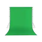 Grüner Bildschirm Hintergrund, 1,5 * 2 Mt Polyester Stoff Zusammenklappbarer Hintergrund Hintergrund Fotografie Hintergrund Grüner Geröll Für Studio Gaming Video Shoot Fotografie