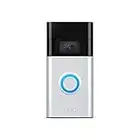 Ring Video Doorbell – 1080p HD video, improved motion detection, easy installation – Satin Nickel (2020 release)