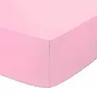 British Home Bedding - Plain Polycotton Percale Fitted Bed Sheets - Shrinkage and Fade resistant with a soft luxurious finish (Pink, 4FT Small Double)