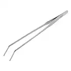 Aquarium Curved Tweezers Stainless Steel Tongs Tweezers Aquarium Tank Tweezers 27cm Feeding Tongs for Fish Tank Plant Aquascape Tools Feeding Tongs (Elbow)