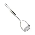 Millvado Potato Masher Stainless Steel: Best Mashed Potatoes Masher Kitchen Tool - Potato Smasher For Potatoe, Avocado, Sweet Potato, Beans, etc. - Large Heavy Duty Metal Mashing Utensil- 12.5"