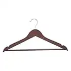 Amazon Basics Wood Suit Clothes Hangers, 30-Pack, Cherry