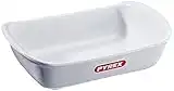 Pyrex Supreme Tegame Rettangolare, Ceramica, Bianco, 22 x 15 cm