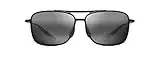 Maui Jim Herren 437-02 Sonnenbrille, Schwarz, 61/15/140