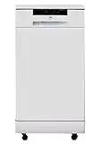 SPT SD-9263WA 18″ Wide Portable Dishwasher with ENERGY STAR, 6 Wash Programs, 8 Place Settings and Stainless Steel Tub – White