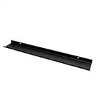 MILUKA Estanteria Pared Negra 110 cm de Larga - Estante para Cuadros, Marcos, Fotos y Libros - Balda Pared Flotante Metálica, Salon, Dormitorio, Pasillo, Baño, Cocina, Oficina, (1, Negro)