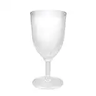 Party Essentials Hard Plastic 1-Piece Wine Glass, 8-Ounce Capacity, Clear (Case of 48)