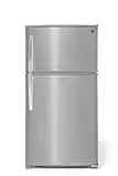 Kenmore Top-Freezer Refrigerator with LED Lighting and 20.8 Cubic Ft. Total Capacity, Stainless Steel