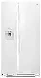 Kenmore 36" Side-by-Side Refrigerator with Ice System and 25 Cubic Ft. Total Capacity, White