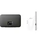 Telekom Speedport Smart 4 schwarz + TP-Link RE700X WiFi 6 WLAN Verstärker Repeater AX3000